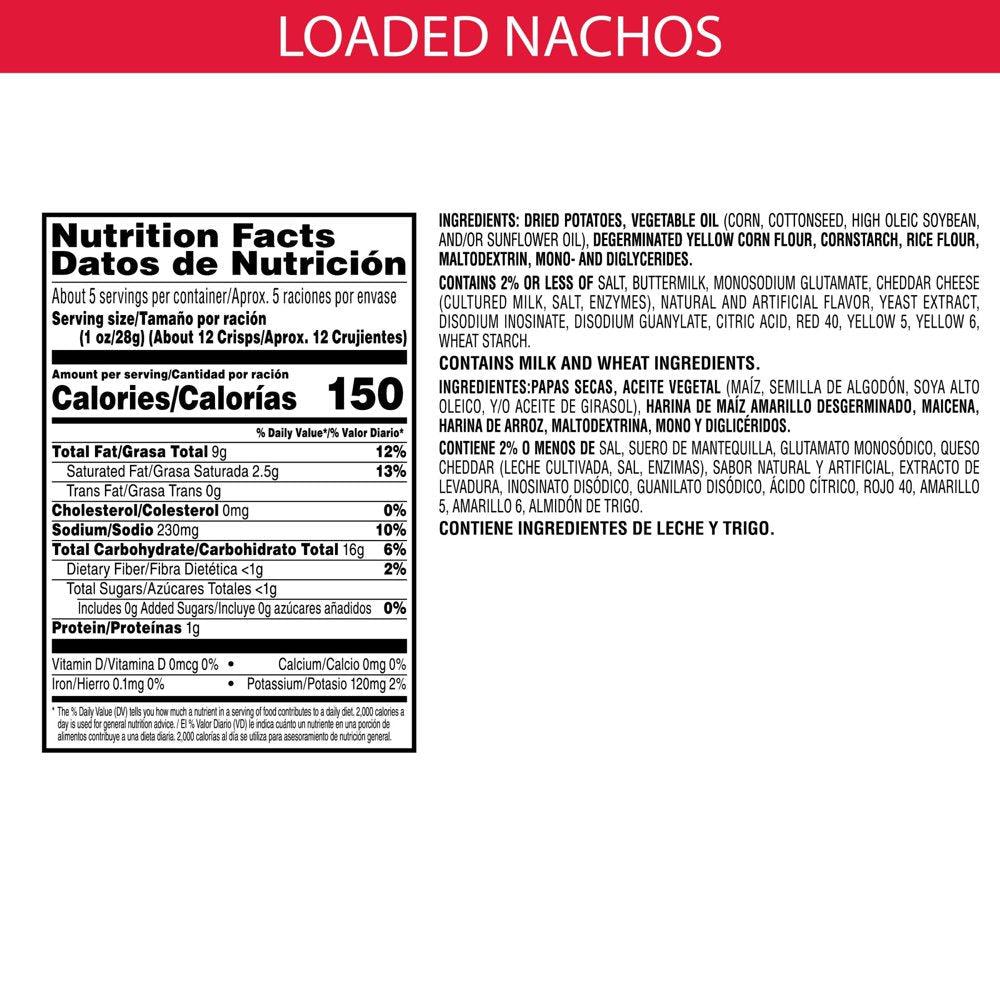 Pringles Scorchin' Wavy Loaded Nachos Potato Crisps Chips, 4.8 Oz