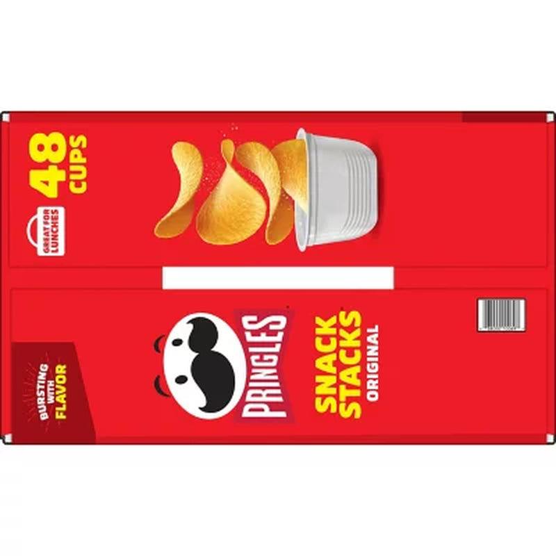 Pringles Snack Stacks Potato Crisps Chips, Original Flavor (0.67 Oz., 48 Ct.)