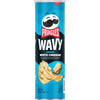 Pringles Wavy Sharp White Cheddar Potato Crisps Chips, 4.8 Oz