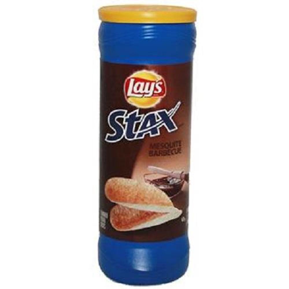 Product of Lays Stax, Mesquite Barbecue, Count 1 - Chips / Grab Varieties & Flavors