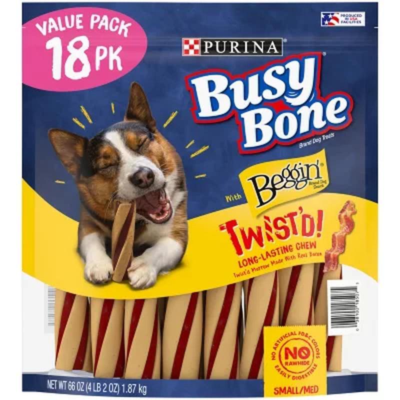 Purina Busy with Beggin' Twist'D Small/Medium Breed Dog Treats (18 Ct.)