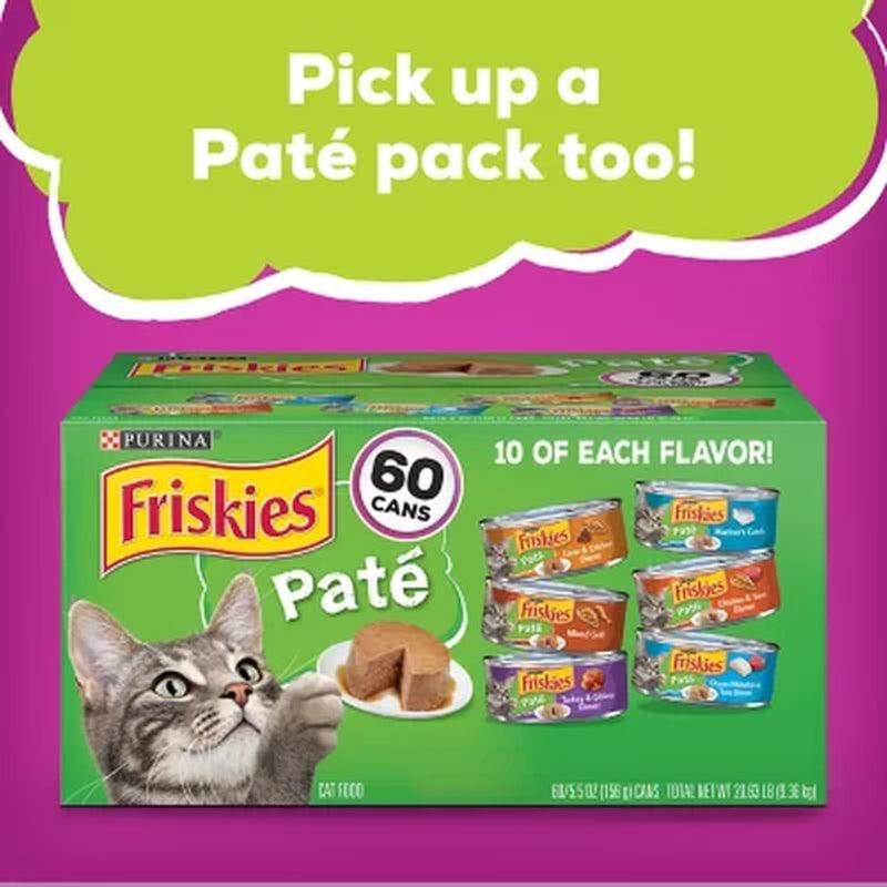 Purina Friskies Gravy Wet Cat Food, Variety Pack (5.5 Oz., 60 Ct.)