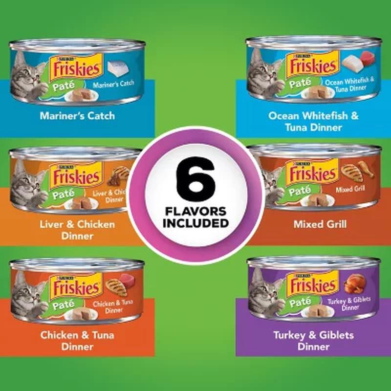 Purina Friskies Pate Wet Cat Food, Variety Pack (5.5 Oz., 60 Ct.)