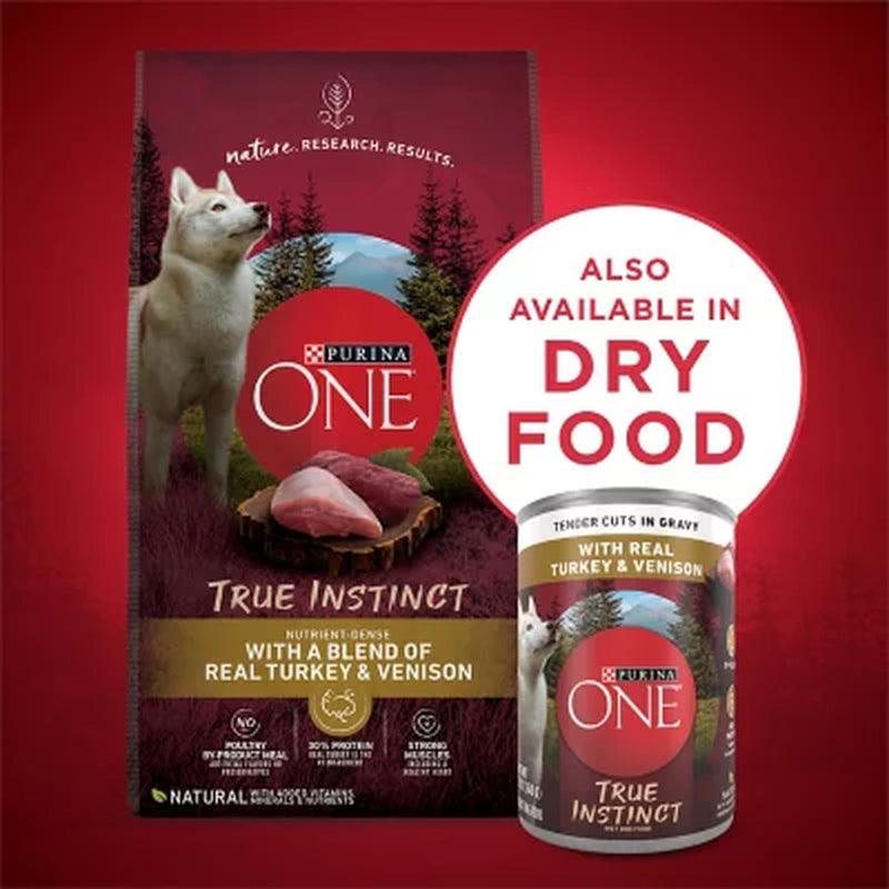 Purina ONE Natural Canned Wet Dog Food, True Instinct Tender Cuts Variety Pack (13 Oz./Can, 24 Cans)