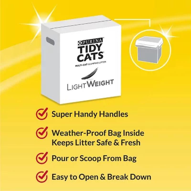 Purina Tidy Cats Light Weight Multi-Cat Clumping Cat Litter (19.5 Lbs.)