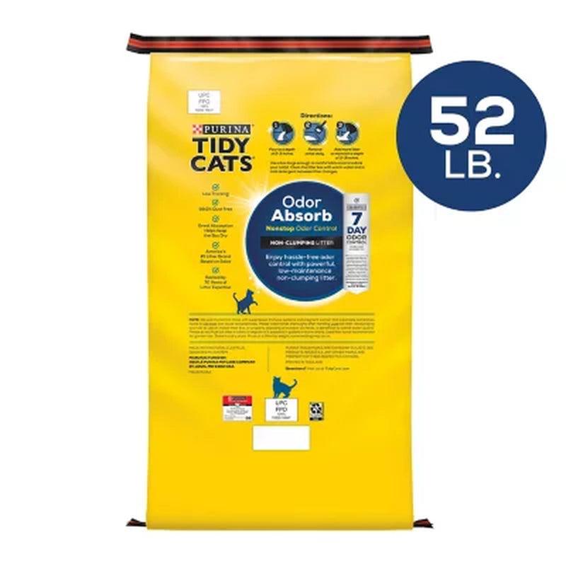 Purina Tidy Cats Non-Clumping Cat Litter for Multiple Cats (52 Lbs.)