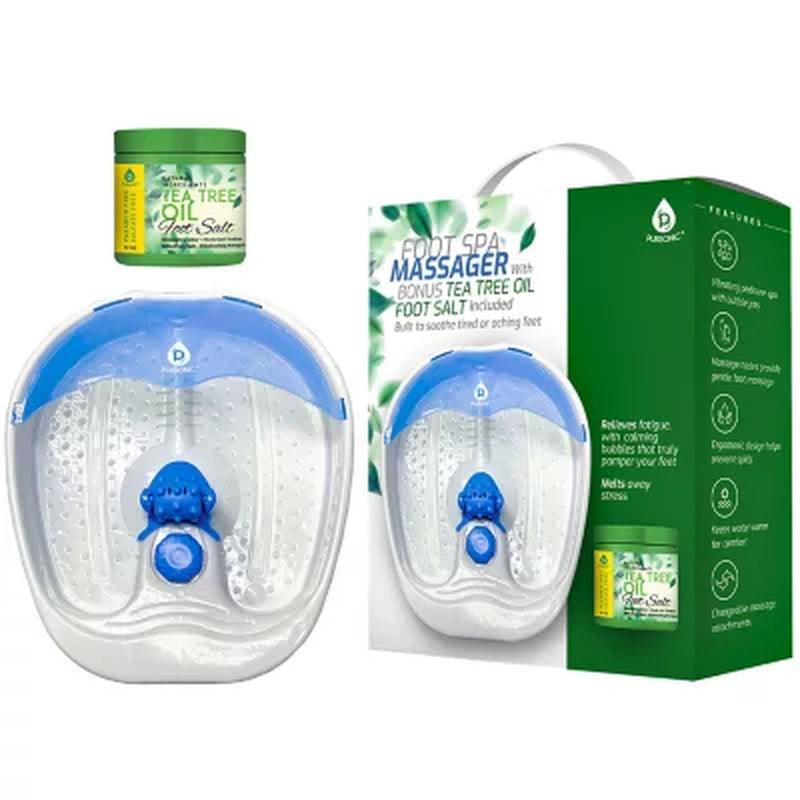 Pursonic Foot Spa Massager with Tea Tree Foot Salts