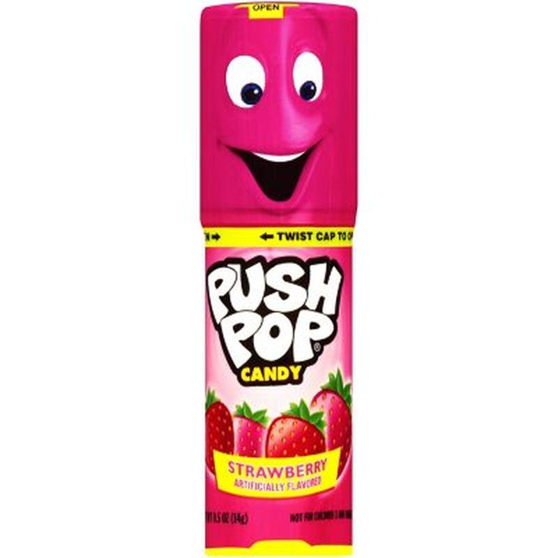 Push Pop Candy Assortment, Blue Raspberry, Watermelon, Strawberry, Cotton Candy and Mystery Flavors (24 Pk.)