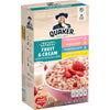 Quaker, Fruit & Cream Oatmeal, Variety Pack, 1.05 Oz, 8 Packets