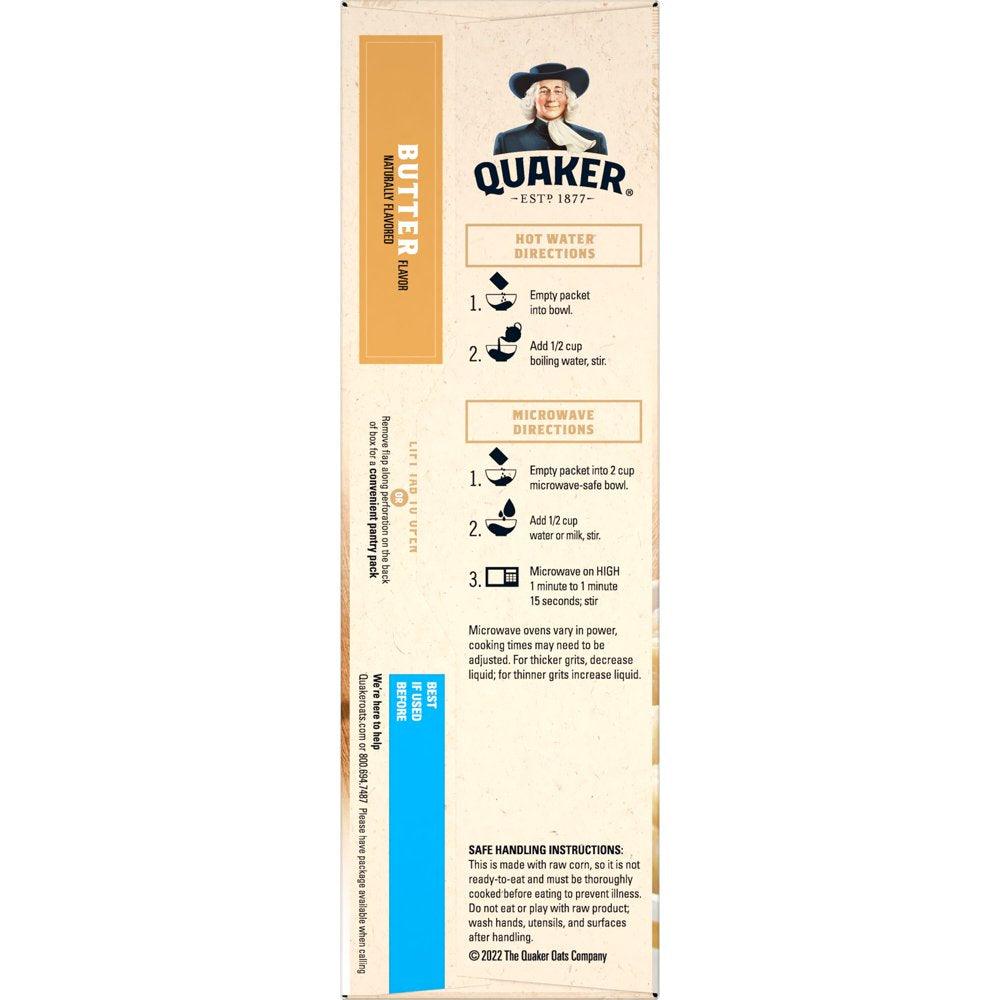 Quaker Instant Grits, Butter, 9.8 Oz