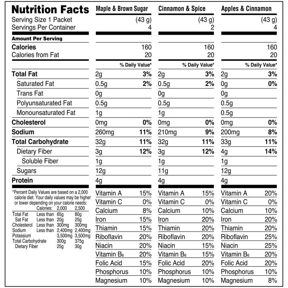 Quaker, Instant Oatmeal, 3 Flavor Variety Pack, 15.1 Oz, 10 Pack