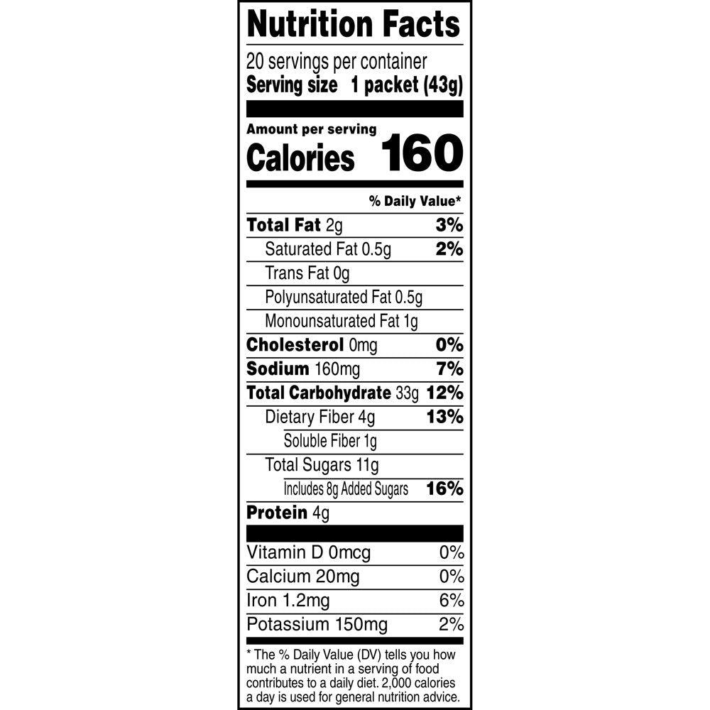 Quaker, Instant Oatmeal, Apple & Cinnamon, 1.51 Oz, 20 Packets