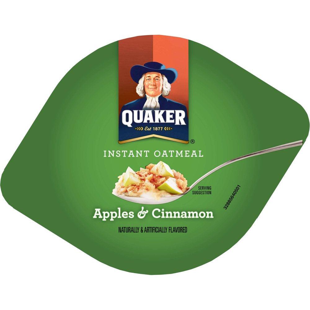 Quaker Instant Oatmeal, Apple Cinnamon, Express Cups