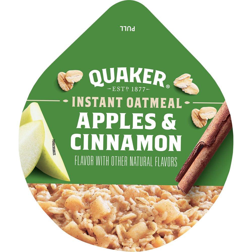 Quaker Instant Oatmeal Apples & Cinnamon Flavor 1.51 Oz