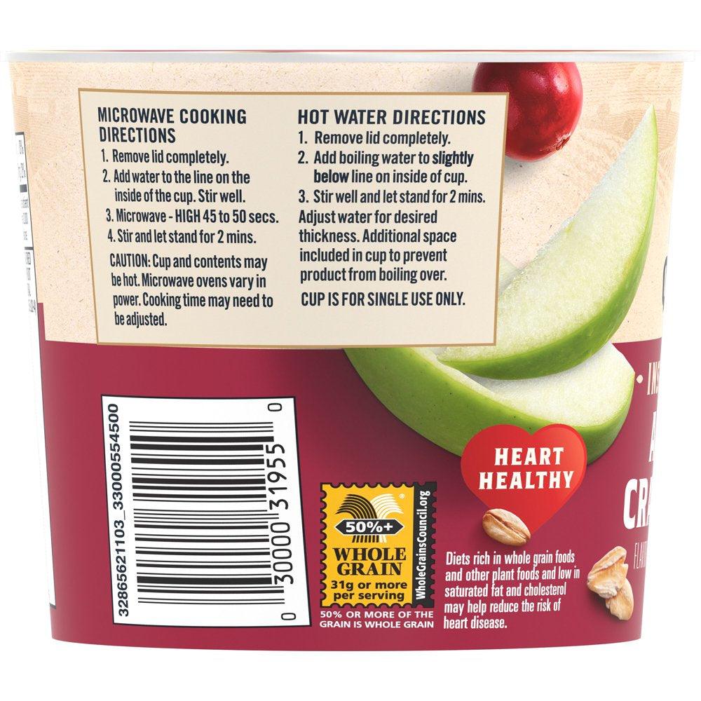 Quaker Instant Oatmeal Apples & Cranberries, 1.79 Oz