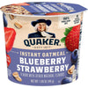 Quaker, Instant Oatmeal, Blueberry & Strawberry, 1.69 Oz