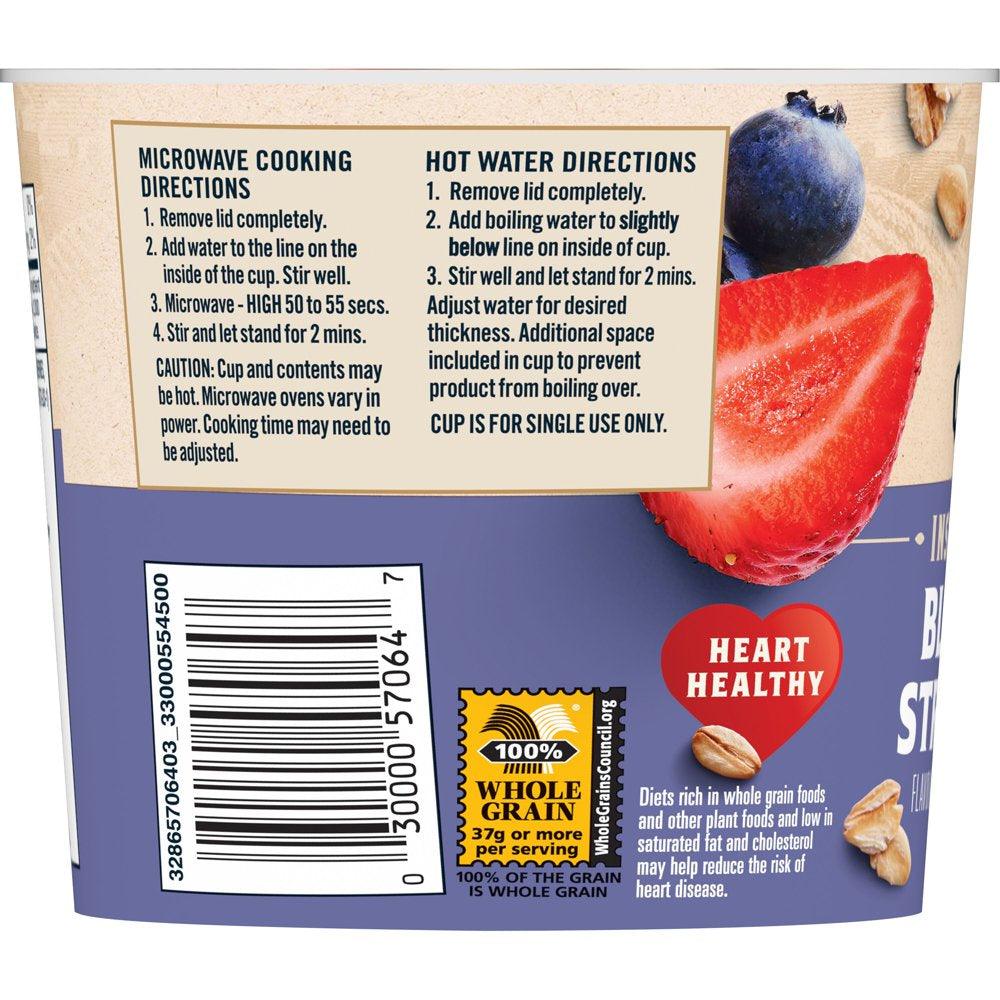 Quaker, Instant Oatmeal, Blueberry & Strawberry, 1.69 Oz