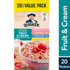 Quaker, Instant Oatmeal, Fruit & Cream Variety Pack, 1.1 Oz, 20 Count