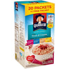 Quaker Instant Oatmeal, Fruit & Cream, Variety Pack, 20 Packets