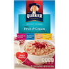 Quaker Instant Oatmeal, Fruit & Cream, Variety Pack, 8 Packets