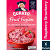 Quaker Instant Oatmeal, Fruit Fusion Raspberry Strawberry, 8.4 Oz, 6 Packets