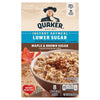 Quaker Instant Oatmeal Lower Sugar Maple Brown Sugar 9.5 Oz, 8 Packets