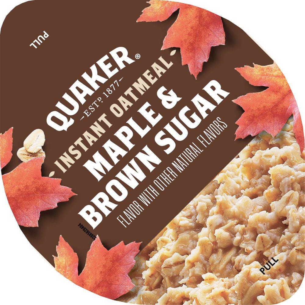 Quaker, Instant Oatmeal, Maple & Brown Sugar, 1.69 Oz