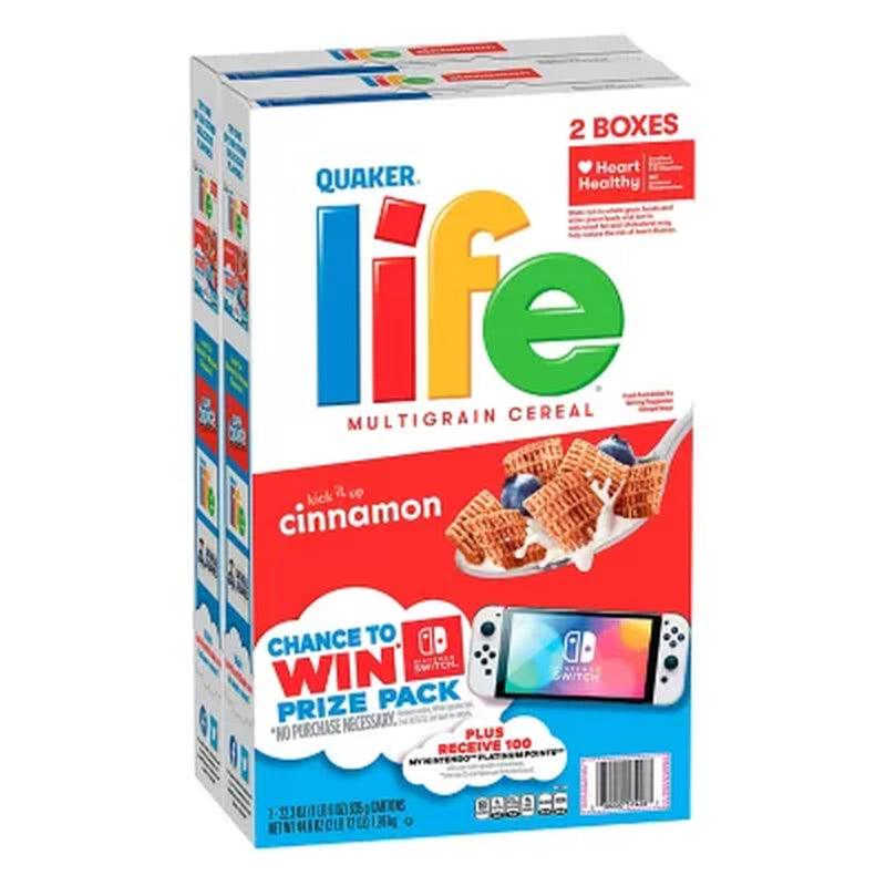 Quaker Life Multi-Grain Cereal, Cinnamon (42.6 Oz., 2 Pk.)