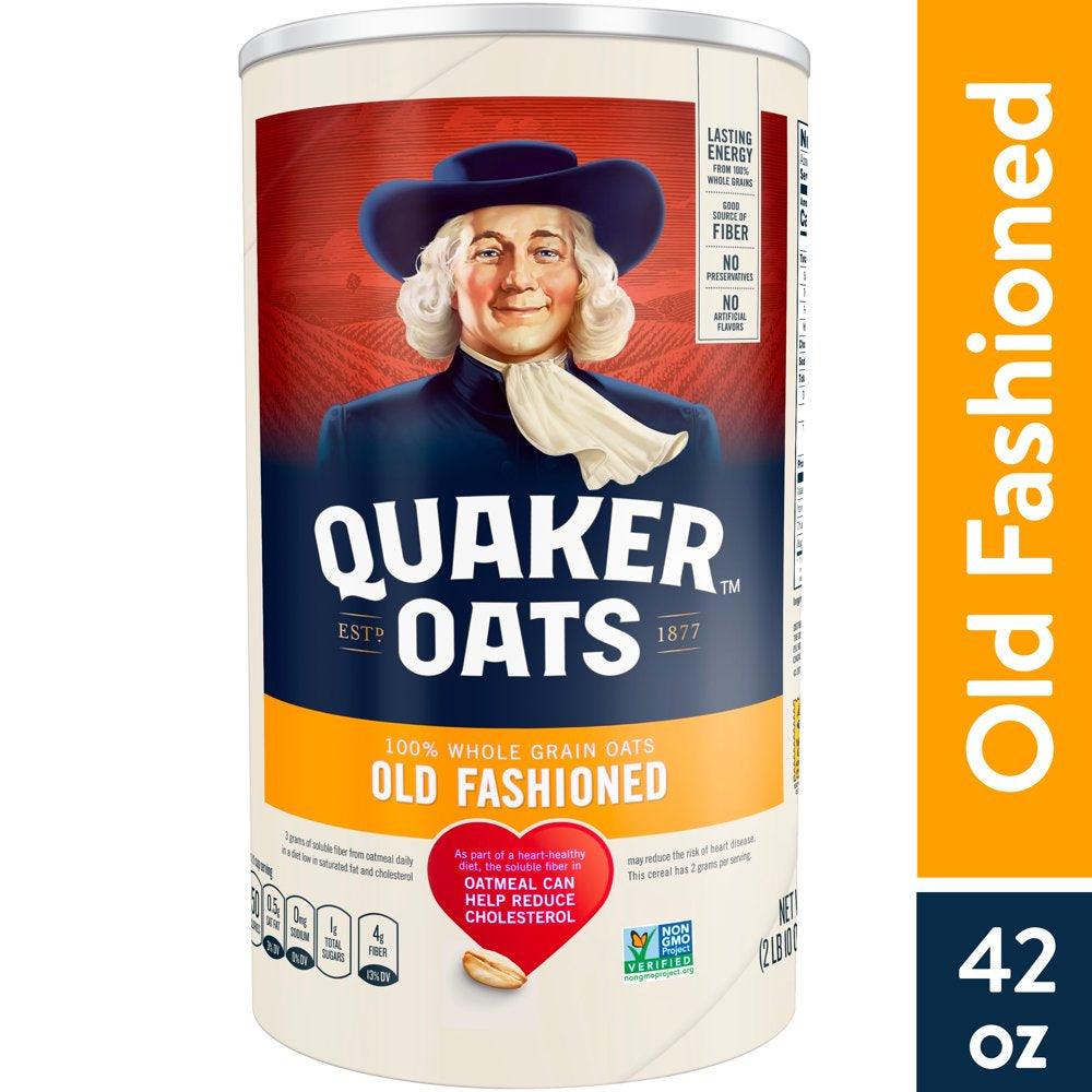 Quaker, Old Fashioned Oatmeal, Whole Grain, 42 Oz