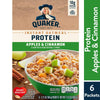 Quaker Protein Instant Oatmeal, Apples & Cinnamon, 2.11 Oz Packets, 6 Count