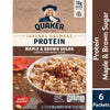 Quaker, Protein Instant Oatmeal, Maple & Brown Sugar, 2.11 Oz, 6 Packets