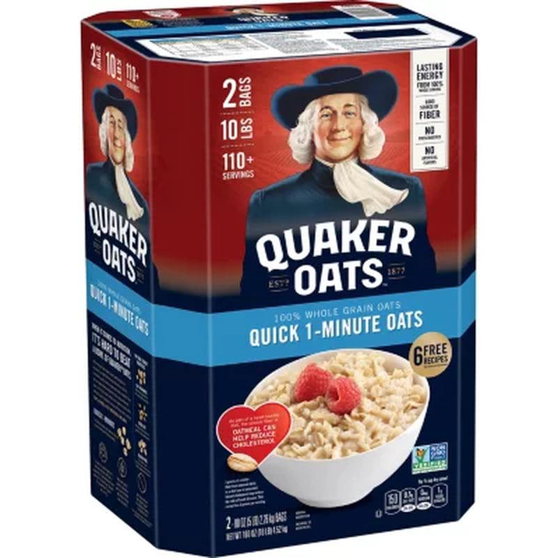 Quaker Quick 1-Minute Oats (5 Lb., 2 Pk.)