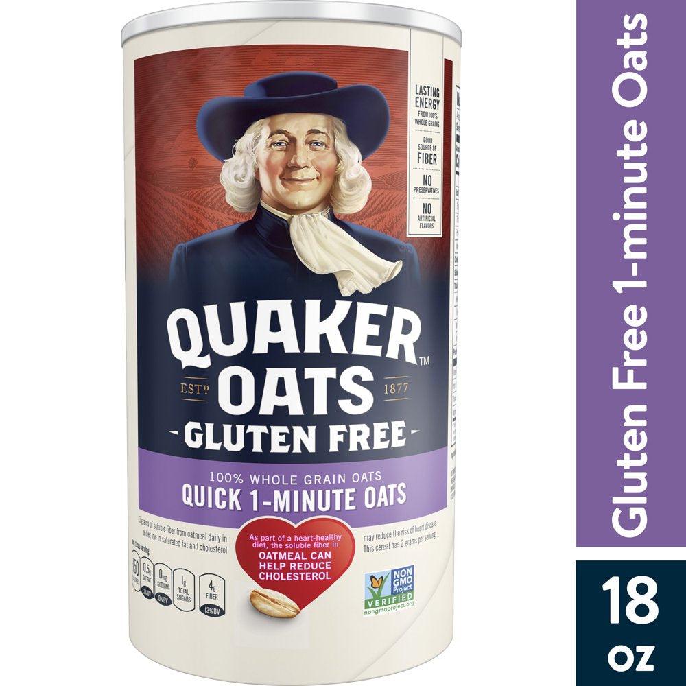 Quaker, Quick 1-Minute Oats, Gluten Free, Select Starts, 18 Oz