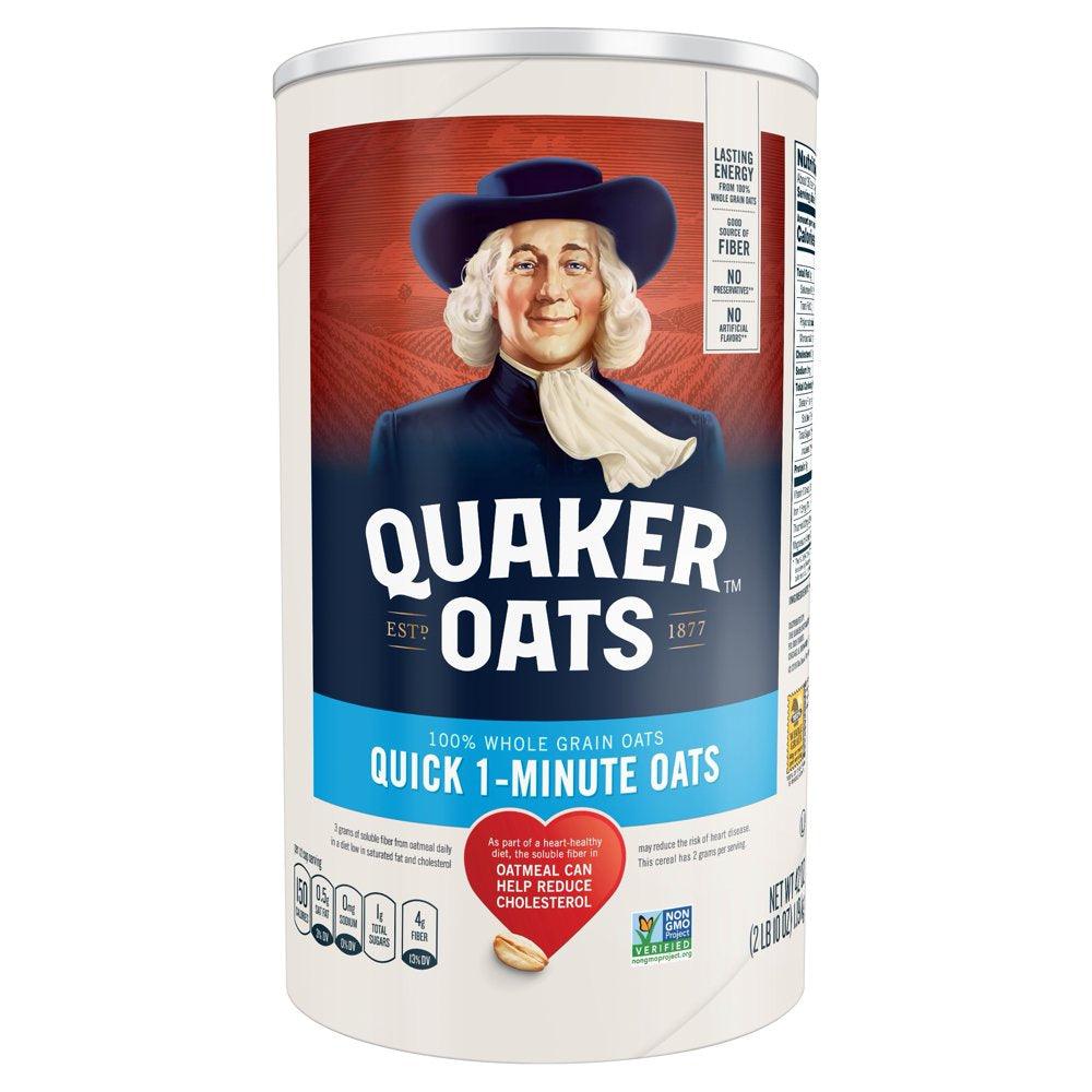 Quaker, Quick 1 Minute Oats, Oatmeal, 42 Oz