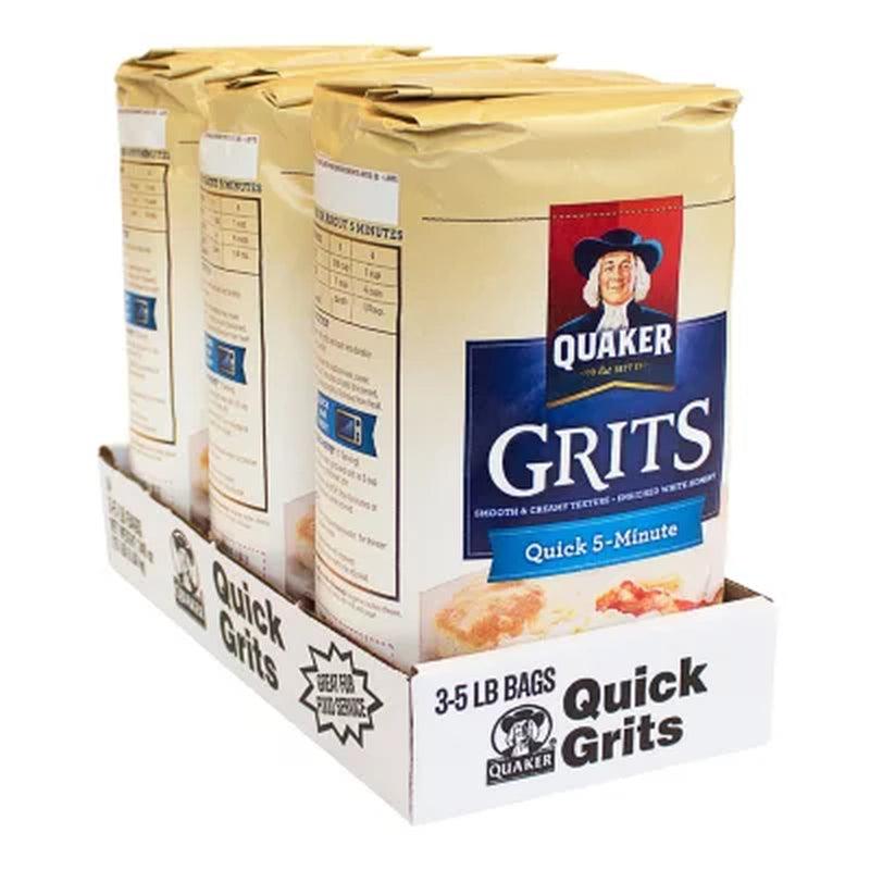 Quaker Quick 5-Minute Grits (5 Lb., 3 Pk.)