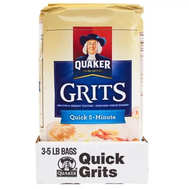 Quaker Quick 5-Minute Grits (5 Lb., 3 Pk.)