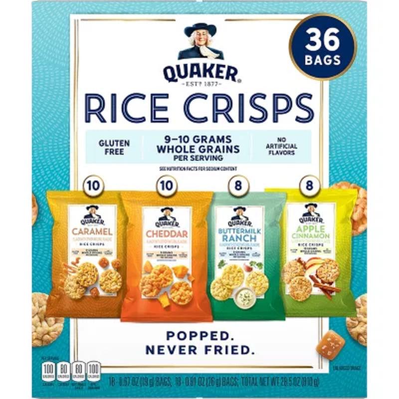 Quaker Rice Crisps Variety Pack (36 Pk.)