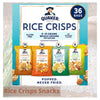 Quaker Rice Crisps Variety Pack Caramel Cheddar Buttermilk Ranch Apple Cinnamon Flavor Chips Popped Never Fried Low Cholesterol Gluten Free Great Kid Snack, 36 Counts - 1 Box