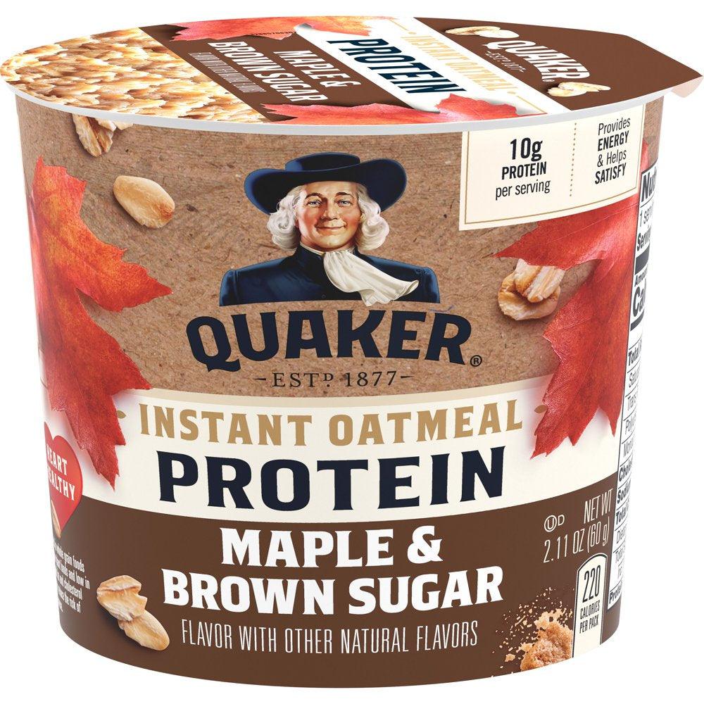 Quaker Select Starts Protein Instant Oatmeal Maple & Brown Sugar Flavor 2.11 Oz