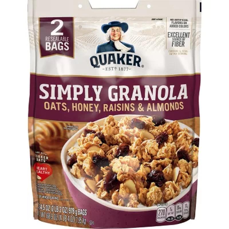 Quaker Simply Granola (34.5Oz., 2 Pk.)