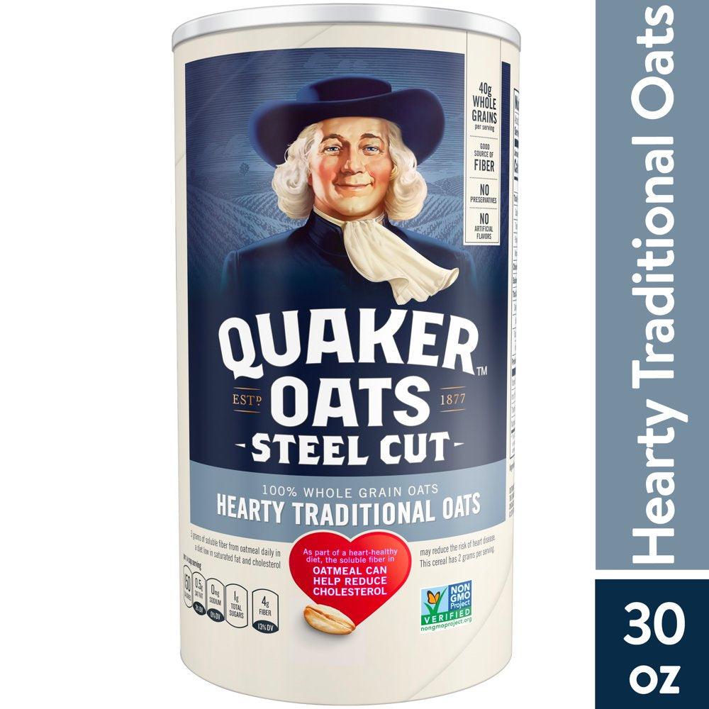 Quaker Steel Cut Traditional Oats, 30 Oz