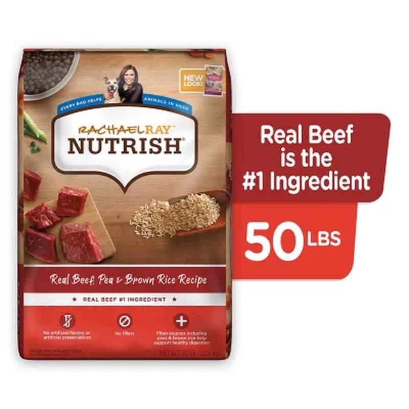 Rachael Ray Nutrish Dry Dog Food, Real Beef, Pea & Brown Rice Recipe (50 Lbs.)