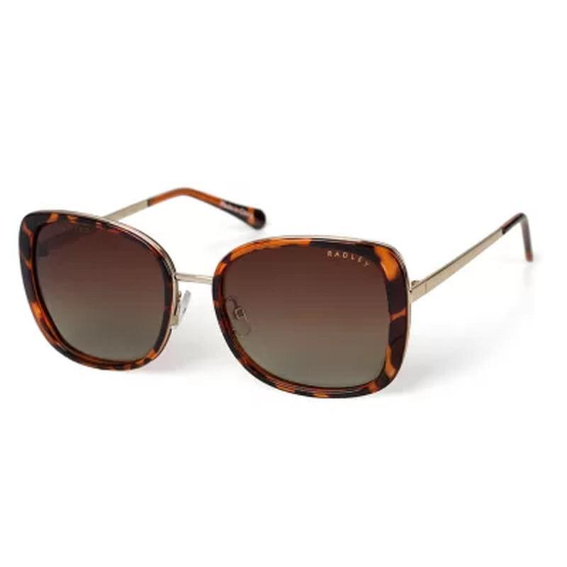 Radley London Elianne 102P Sunglasses, Tortoise & Gold