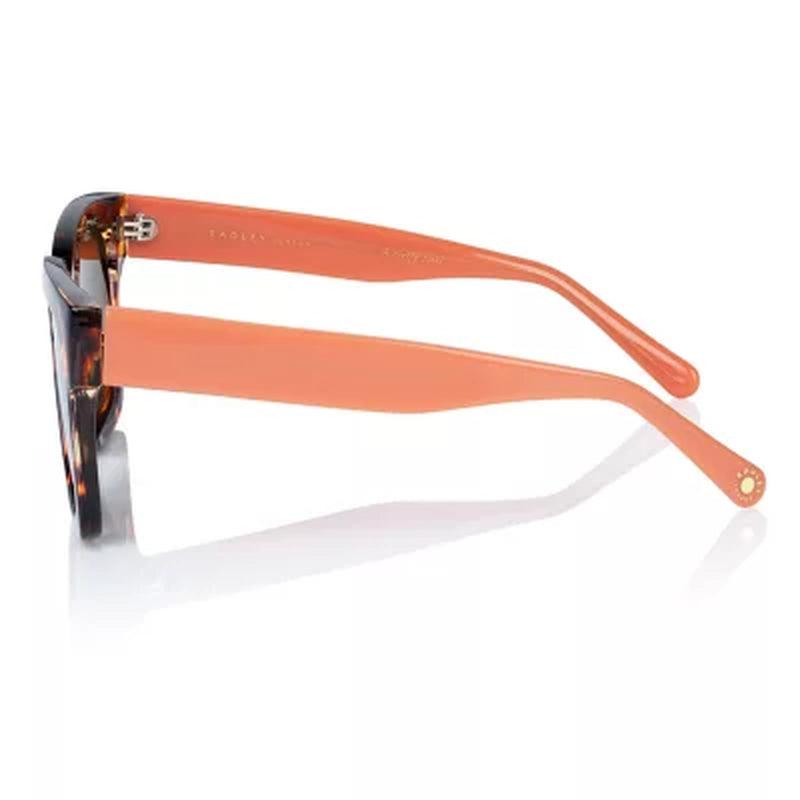 Radley London Mina Square Sunglasses, Tortoise & Orange, 102P