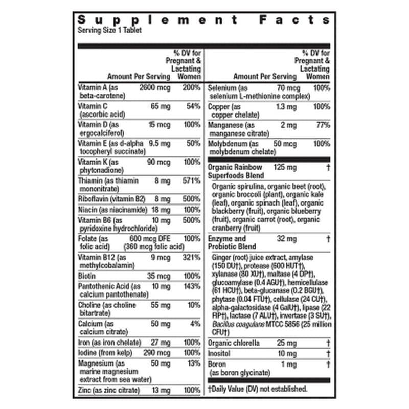 Rainbow Light Prenatal One Non-Gmo Project Verified Multivitamin Tablet plus Superfoods & Probiotics (180 Ct.)