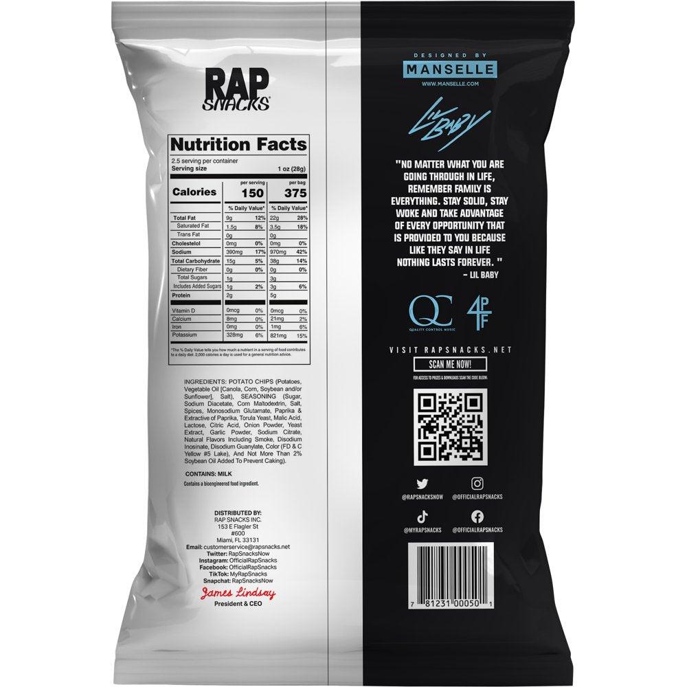 Rap Snacks Lil Baby "All In" Hot Potato Snack Chips, 2.5 Oz Bag