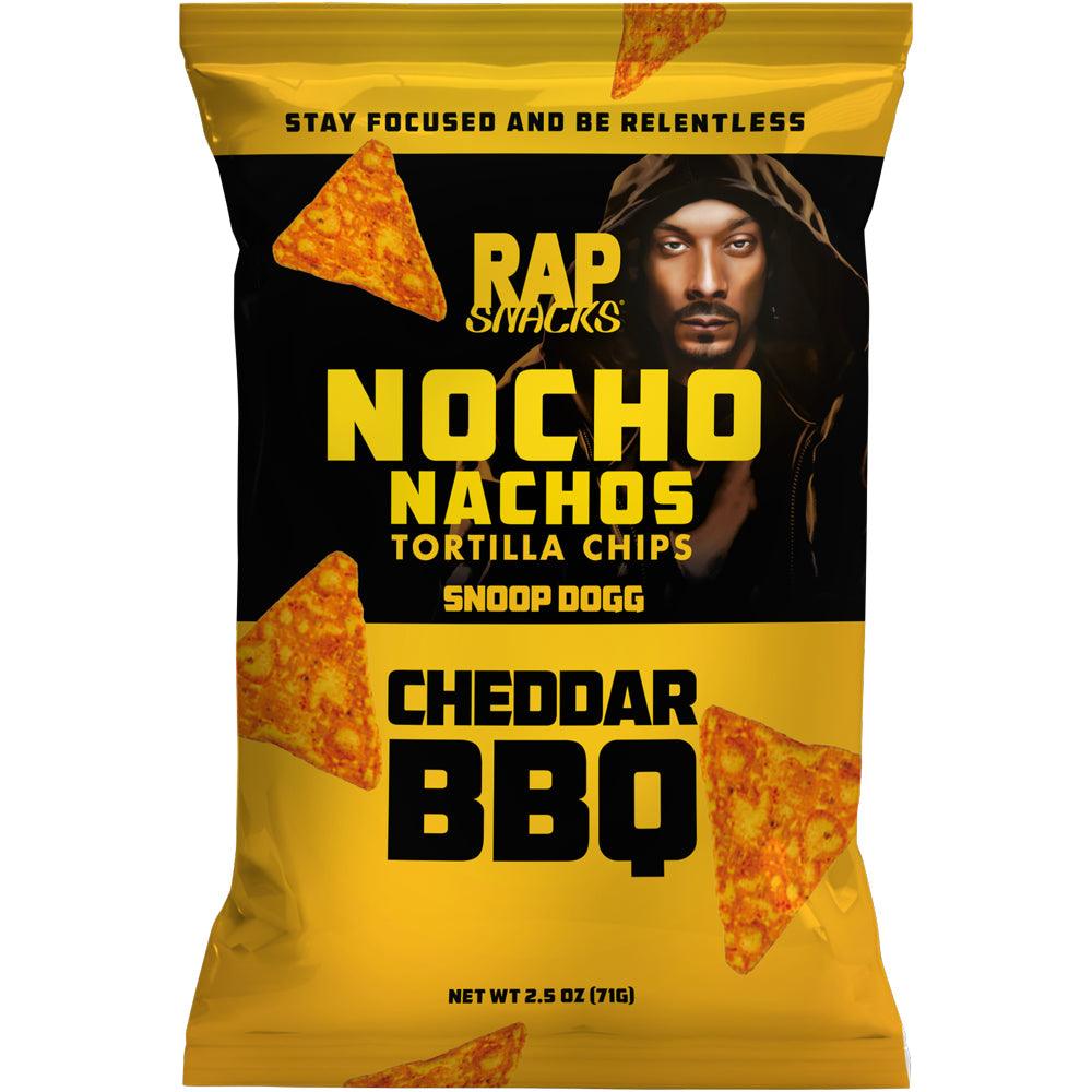 Rap Snacks Snoop Dogg BBQ Cheddar Nachos Tortilla Snack Chips, 2.5 Oz Bag