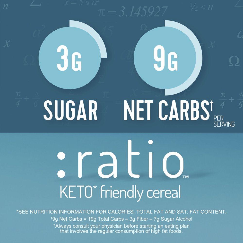 :Ratio Keto Friendly Maple Almond Crunch Breakfast Cereal, 10.4 OZ