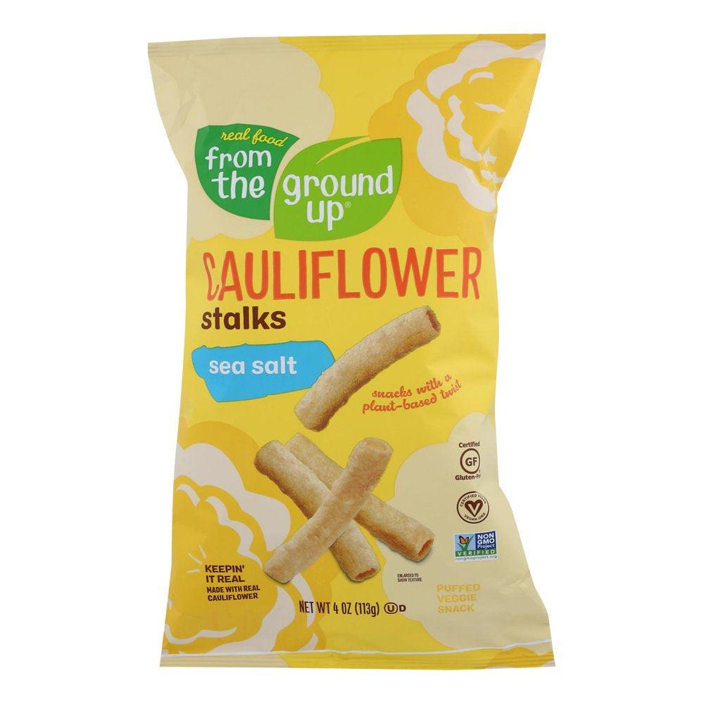 Real Food from the Ground up Cauliflower Sea Salt Stalks, 4 Oz Bag