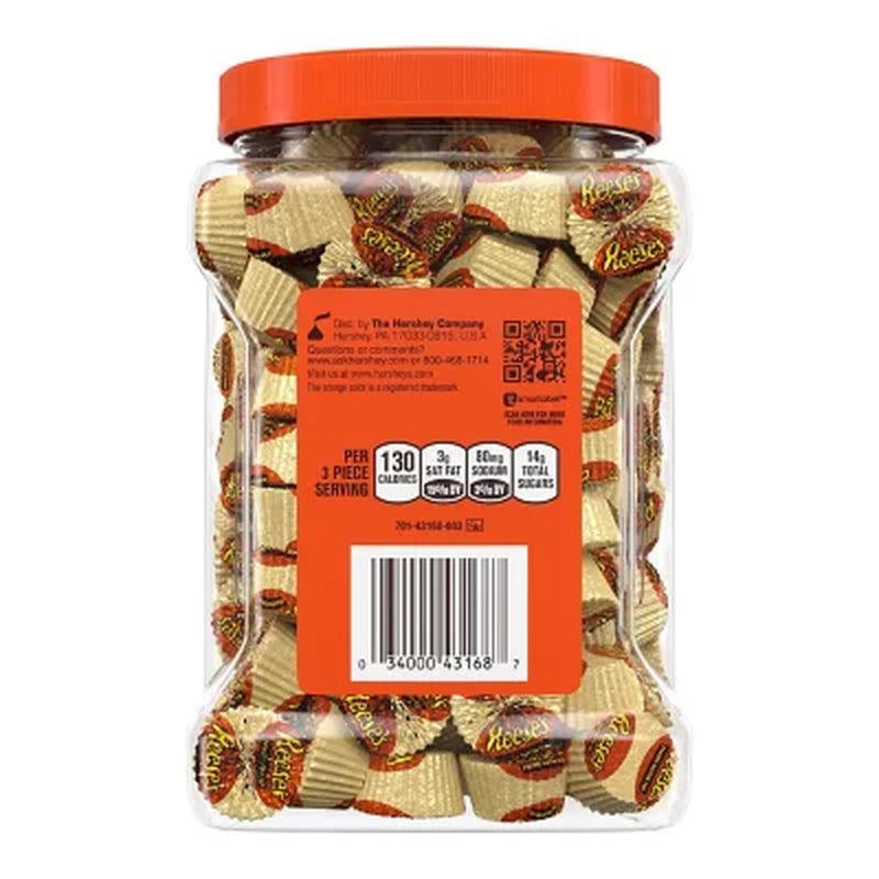 REESE'S Miniatures Milk Chocolate Peanut Butter Candy, Bulk Candy, Canister (38 Oz.)